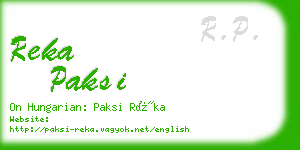 reka paksi business card